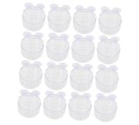 BESTonZON 16pcs Red Fish Feeder Cups for Aquarium Feeding Tool for Tanks Food Dispenser for Convenient Feeding