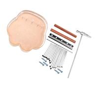 BESTonZON 17 Keys Kalimba Thumb Piano for Beginners Portable Acrylic Finger Piano Set with Metal Keys Easy to Tune and Play Musical Instrument for Boys and Girls