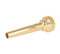 BESTonZON 17c Gold Plated Trumpet Music Instrument Adult Trumpet Replacement Trumpet Metal Trumpet Small Brass Trumpet French Horn