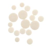 BESTonZON 17pcs E Flat Clarinet Sound Hole Cushions Replacement Pads White Light Yellow Clarinet Key Pads Easy Install Tools and Supplies