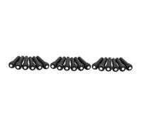 BESTonZON 18 Pcs Ebony White Shell Pins Guitar Fixed Cones Guitar Replacement Accessories Guitar Bridge Pin for Guitar Pin Peg for Guitar Tuning Pin Guitar Replacement Parts Wooden