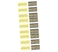 BESTonZON 18 Pcs Guitar Scales Sticker Black Stickers Guitar Fretboard Decals Fingerboard Fret Sticker Color Dot Stickers Fretboard Sticker Guitar Fingerboard Bass Inlay Stickers Paper
