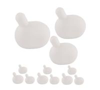 BESTonZON 18pcs Silicone Bubble Inner Inserts for DIY Squeeze Transparent White Stress Ball Replacement for Bubble Maker Parts Silicone with Large Medium Small for Party Supplies