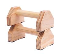 BESTonZON 1Pair Solid Wood Bracket Handstand Bars for Muscle Training Durable Fitness Stretch Stand for Home Gym Workouts and Calisthenics