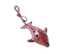 BESTonZON 1pc 6 Ceramic Ocarina Flute Musical Tool Portable Instrument Classic Whistle Corlorful Flute with 6 Holes