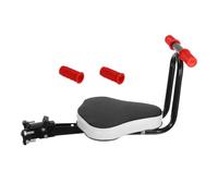 BESTonZON 1PC Adjustable Foldable Front Seat Chair for Bicycle Electrocar Comfortable Black Front Mounted Seat for Easy to Install for Family Trips