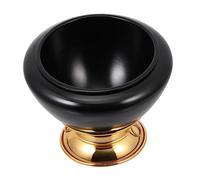 BESTonZON 1pc Black Tibetan Sound Bowl for Meditation and Yoga Healing Bowl Unique Design for Relaxation and Mindfulness Practice