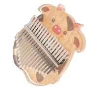 BESTonZON 1pc Cartoon Cow Acrylic Key Finger Thumb Piano Crystal Appearance for Beginners and Easy to Play for Boys and Girls and Adults Musical