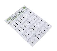 BESTonZON 1pc Chord Chart Beginner Trumpet Chord Pro Fingerboard Trumpet Chord Diagram Practice Chart Chords Chart for Beginner Music Notes Coated Paper Trumpet Chart