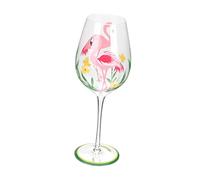 BESTonZON 1PC Flamingo Footed Wine Glass Painted Flute Glass for Party Cocktail Serving and Wine Holder Stable Base