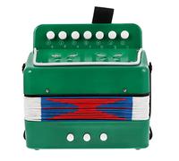 BESTonZON 1Pc Green Beginner Accordion Educational Plaything for Safe Plastic Mini Musical Instrument Enhances Cognitive Skills and Eye Hand Coordination for Boys