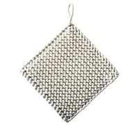 BESTonZON 1pc Hanging Heat Proof Mat Macrame Coaster Potholders for Kitchen Dish Woven Rope Cup Holder Weave Cup Mat Knitted Coasters Beer Coasters Pot Mat Simple White opener Cotton