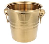 BESTonZON 1pc Ice Bucket Oktoberfest Party Bar Ice- Bucket Small Tin Buckets for Party Metal Drink Tub Beer Bottles Refrigerator Mini Beverage Bottle Iced Bucket Glass Stainless Steel Grease