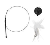 BESTonZON 1Pc Interactive Cat Teaser Stick with Pendant Portable Pet for Engaging Playtime Stimulates Cats Senses Reduces Stress and Keeps Pets Active