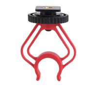 BESTonZON 1pc Microphone Suspension Mount Lightweight Red Black Bracket Screw for Easy Installation Tripod for Recording and Streaming