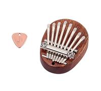 BESTonZON 1pc Mini Kalimba Thumb Piano Portable Key Musical Instrument for Beginners Brown for Parties and Music Practice Finger Flexibility and Coordination