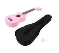 BESTonZON 1pc Wooden Ukulele Mini Ukulele Lovely Mini Instruments Instrument for Guitar High Tension Nylon Strings Pink