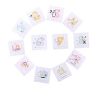 BESTonZON 1set Adorable Animal Stickers for Newborns Monthly Photo Keepsake Decals to Months Safe Label for Growth Recording