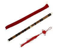 BESTonZON 1set Bamboo Flute for Beginners Chinese Style Vertical Flute Smooth Safe Material for Boy Girl Early Education for Music Practice