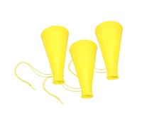 BESTonZON 1set Cheer Megaphones Party Accessory Bright Color Noisemakers for Football Matches Ceremonies and Celebrations Material Cheering Horns for Events 3pcs