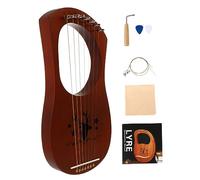 BESTonZON 1set Portable String Lyre Harp Musical Instrument for Beginners Vintage Design Easy Tuning for Boys and Girls Music