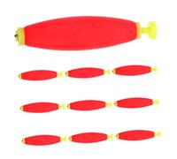 BESTonZON 1set Red Eva Fishing Floats Depth Fishing Indicators Easy to Use Bite Detectors for Beginners Experienced Anglers 10pcs