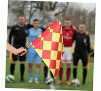 BESTonZON 1Set Soccer Referee Equipment Complete Kit with Red Yellow Cards Durable Hand Signal Flags Stainless Steel Whistle for Game Management and Match Control
