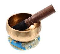 BESTonZON 1set Tibetan Singing Bowls for Meditation and Yoga Buddhism Bowl Stick and Cushion for Mindfulness and Home Decor Diameter