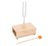 BESTonZON 1set Tuning Fork with Wooden Resonator Box Mallet Sound Healing Tools for Meditation Yoga Practice Relaxation Techniques