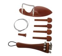 BESTonZON 1set Violin Wood Accessory Kit Chin Rest Pad and Endpin with Screw for Violins Easy Installation and Versatile Use for All Playing Styles