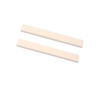 BESTonZON 2-pack Buffalo Bone Nut 100x10x3mm for Guitar and Bass Bridge Saddle Blank Ivory Saddle Replacement Parts Gl617