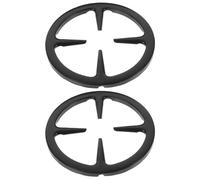 BESTonZON 2 Pack Pot Stove Holder - 15cm Cast Iron for Gas Range, Universal Coffee Pot Stand, Hob Adaptor, Burner Reducer Ring for Coffee