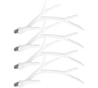 BESTonZON 2 Pairs 17cm Faux Reindeer Antlers Christmas Headpiece DIY Accessory Velvet Coated Deer Horns for Holiday Costume and Craft Decorations