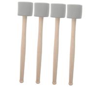 BESTonZON 2 Pairs of Drum Mallets with Eva Foam Head and Wood Handle Supple and Well-polished Percussion Sticks for Playing Snare Drum