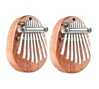 BESTonZON 2 Pcs Cat's Paw Piano Instrument Thumb Piano Childrens Piano Portable Mbira Finger Piano Protable Finger Piano Toy Piano Musical Instruments Kalimba Wooden Mini Cat Paw