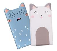 BESTonZON 2 pcs Self Adhesive Cat Wall Stickers for Collision Soft Upholstered Wall Decals Cartoon Animal Decor for Bedroom Kindergarten Party Decoration