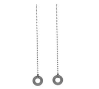 BESTonZON 2 Pcs Silver Alloy Cymbal Sizzle Suspension Chain for Jazz Drum Kit Cymbal Extension Accessory for Snare and Bass Drum Sizzle Chains for Music-making