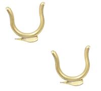 BESTonZON 2 Pcs Small Musical Instrument Accessories Trumpet Finger Trumpet Accessories Trumpet Front for Trumphet Supplies Hook Finger C Trumpet Hooks Copper Golden