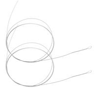 BESTonZON 2 Pieces Steel Dulcimer Replacement Strings 21# Metal Instrument String Accessories for Dulcimer Repair