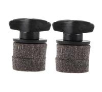 BESTonZON 2 Set Complete Cymbal Felt Sleeve Set with Plastic Stand and Wing Nut Soft Grey Drum Kit Accessory for Versatile DIY Setup Water-resistant Felt Pads Easy Installation