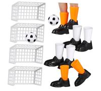 BESTonZON 2 Set Mini Finger Soccer Game Set with Goals Ball and Shoes Interactive Tabletop Football for Portable Desktop Soccer Match for Realistic Play and Skill Development