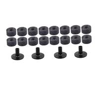 BESTonZON 2 Sets Cymbal Felt Pads Replacement Drum Kit Accessories Cymbal Stand Felts Soft Grey Drum Parts Supplies