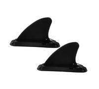 BESTonZON 2 Sets Detachable Slide-in Surfboard Fins Water Stabilizer Replacement for Paddle Boards Kayaks Plastic Tail Fin with Easy Card-lock Installation Compatible with Boards