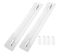 BESTonZON 2 Sets Galvanized Iron Beehive Anti-escape Door with Sliding Entrance Dual-purpose Metal Beehive Entrance Reducer for Beekeeping Protection Against Animals and Debris
