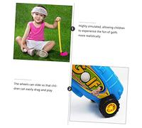 BESTonZON 2 Sets Golf Plaything Sets Mini Sports Game for Boys and Over Years Lightweight Portable Golf Motor Skills Imagination and Patience Development Random Color
