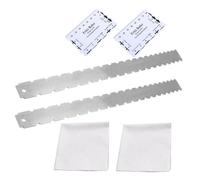 BESTonZON 2 Sets Guitar Measuring Tape String Action Ruler Gauge for Electric Guitar Fretboard Luthier Tools Straight Edge Tool