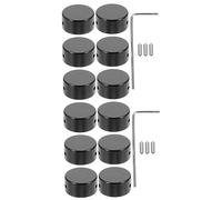 BESTonZON 2 Sets Guitar Pedal Toppers Set Metal Effect Caps Footswitch Topper Guitar Accessories Aluminum Pedal Caps