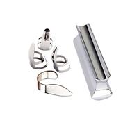 BESTonZON 2 Sets Guitar Pick Guitar Metal Slide Bar Eletric Guitar Metal Guitar Ukulele Accessories Jazz Guitar Slid Firm Guitar Slide Bar Stainless Steel Tonebar Tone Bar Major The Slide