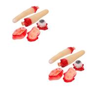 BESTonZON 2 Sets Halloween Fake Body Parts Realistic Eyeballs Ears and Fingers Prank Props for Scary Party Decoration for Haunted Houses and April Fools Tricks