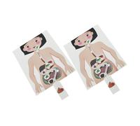 BESTonZON 2 Sets Human Digestive System DIY Model Kit Educational Science Experiment for Interactive Anatomy Craft Materials for Hands Biology Learning and Collaborative Exploration